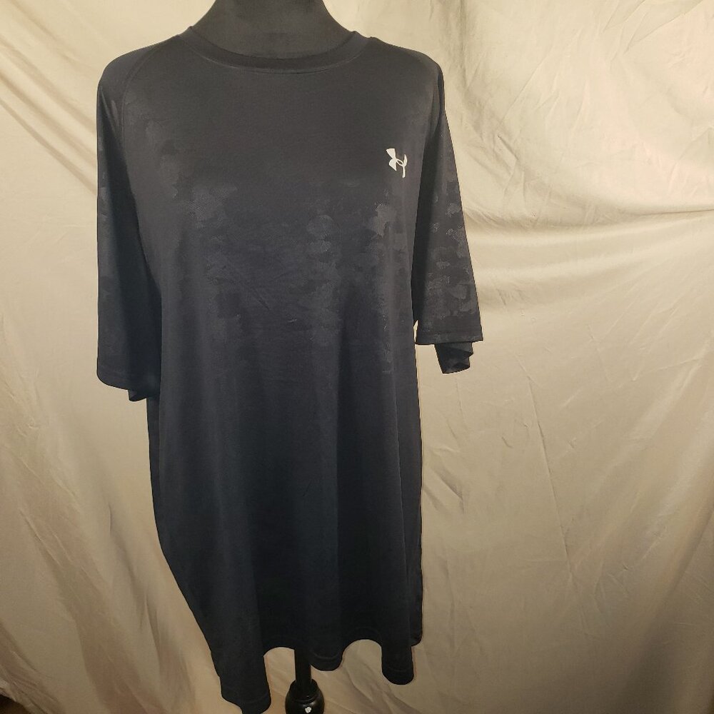 Under Armour Black Camouflage T-Shirt, Size XL
